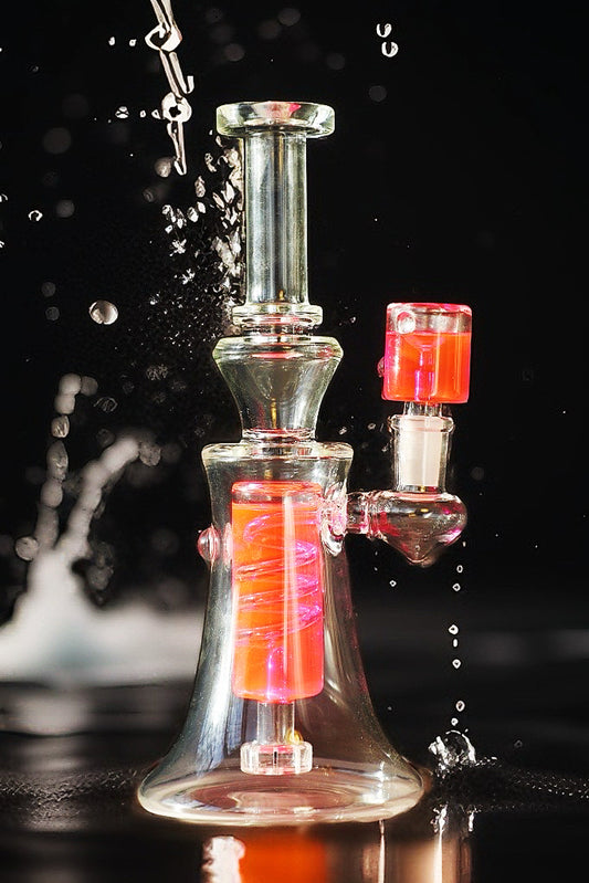 Discover the ultimate cool with our Spiral Freezable Glycerin Bong, available in striking red and pink. Enjoy smooth, ice-cold hits thanks to its unique glycerin chamber—ideal for an enhanced smoking experience. A perfect fusion of style and function for the modern smoke